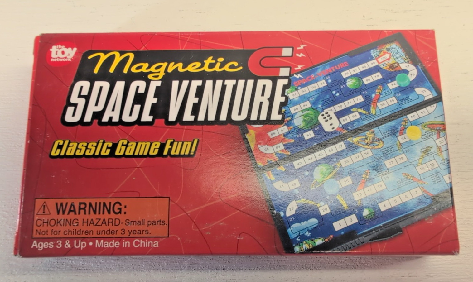 NEW! SET OF 4 TOY NETWORK MAGNETIC TRAVEL GAME SNAKES & LADDERS RACING SPACE