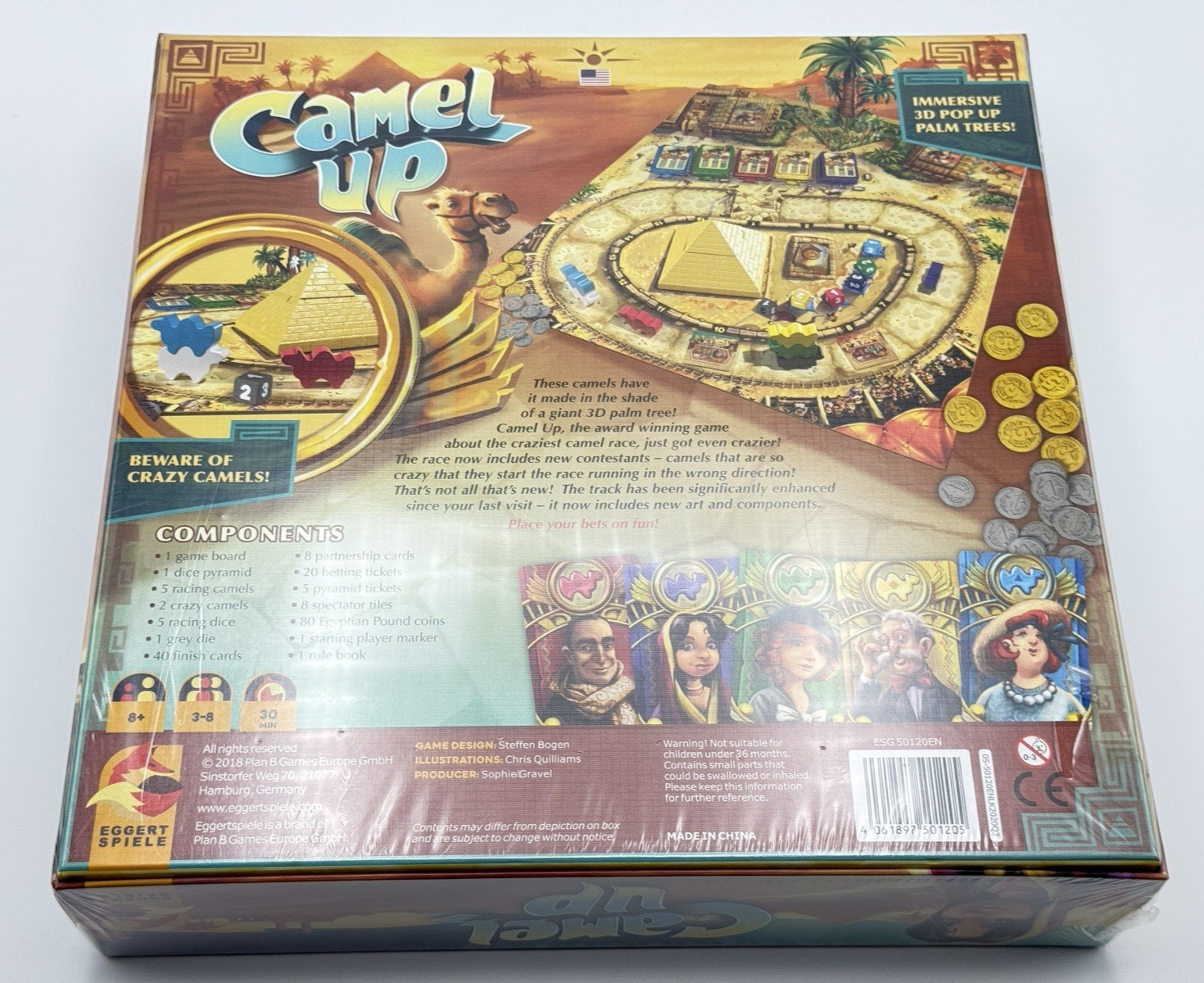 Camel Up 2.0 Board Game Eggert Spiele Family Party Plan B 2nd Edition