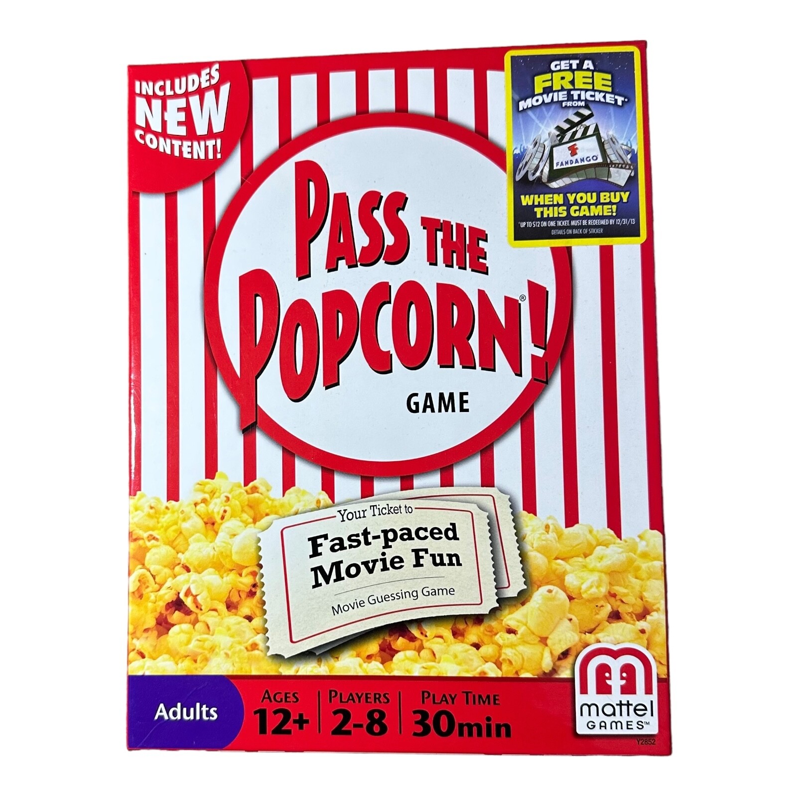 Mattel Games Pass The Popcorn! Trivia Card Game