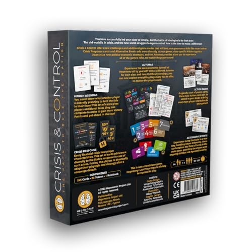 Hegemony Crisis Control Expansion Board Game Governance Skills 1 to 4 Players