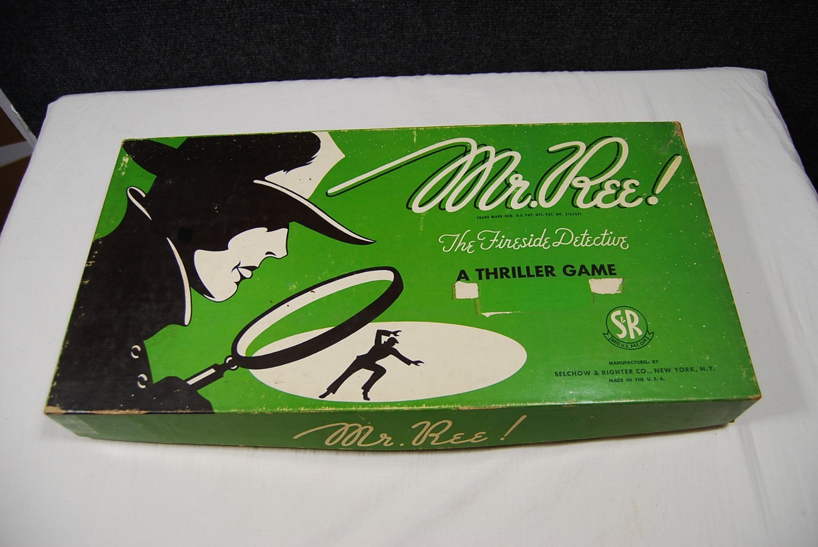 Vintage Selchow Righter Mr Ree The Fireside Detective Board Game Complete