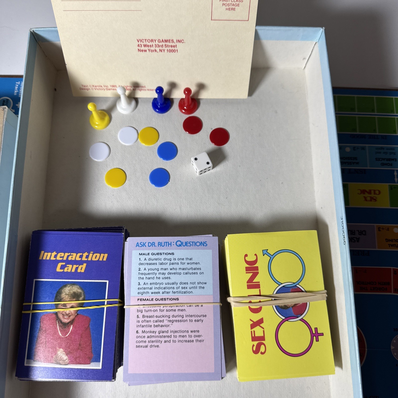 Vintage Dr Ruth’s Game of Good Sex By Victory Games – 1985 Edition – Complete!