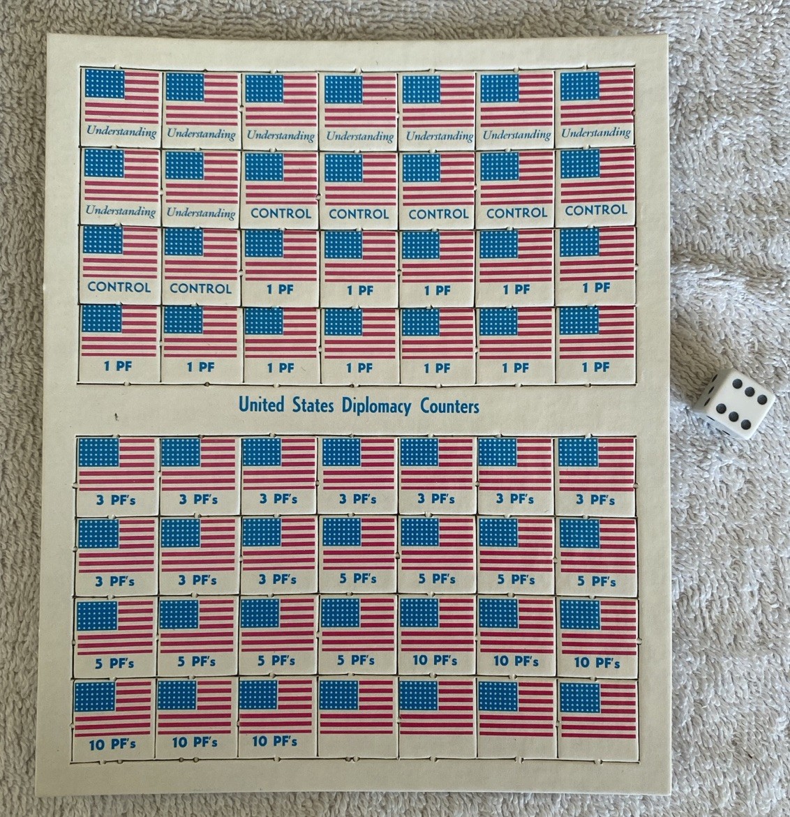 ORIGINS OF WORLD WAR II Board Game Avalon Hill Bookcase Vintage 1971 Unpunched
