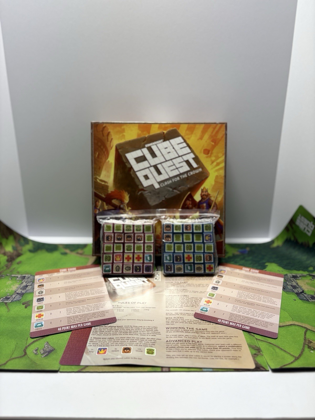 CUBE QUEST Clash For The Crown Game Gamewright COMPLETE