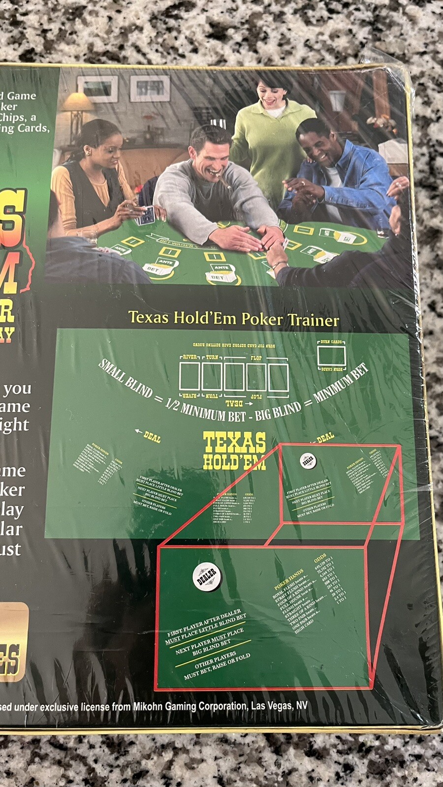 Texas Hold ‘Em Poker Caribbean Stud + 8 Other Games Home Casino Game Set NEW