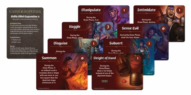 Skills Mini Expansion #2 for CARTOGRAPHERS: A Roll Player Tale – NEW