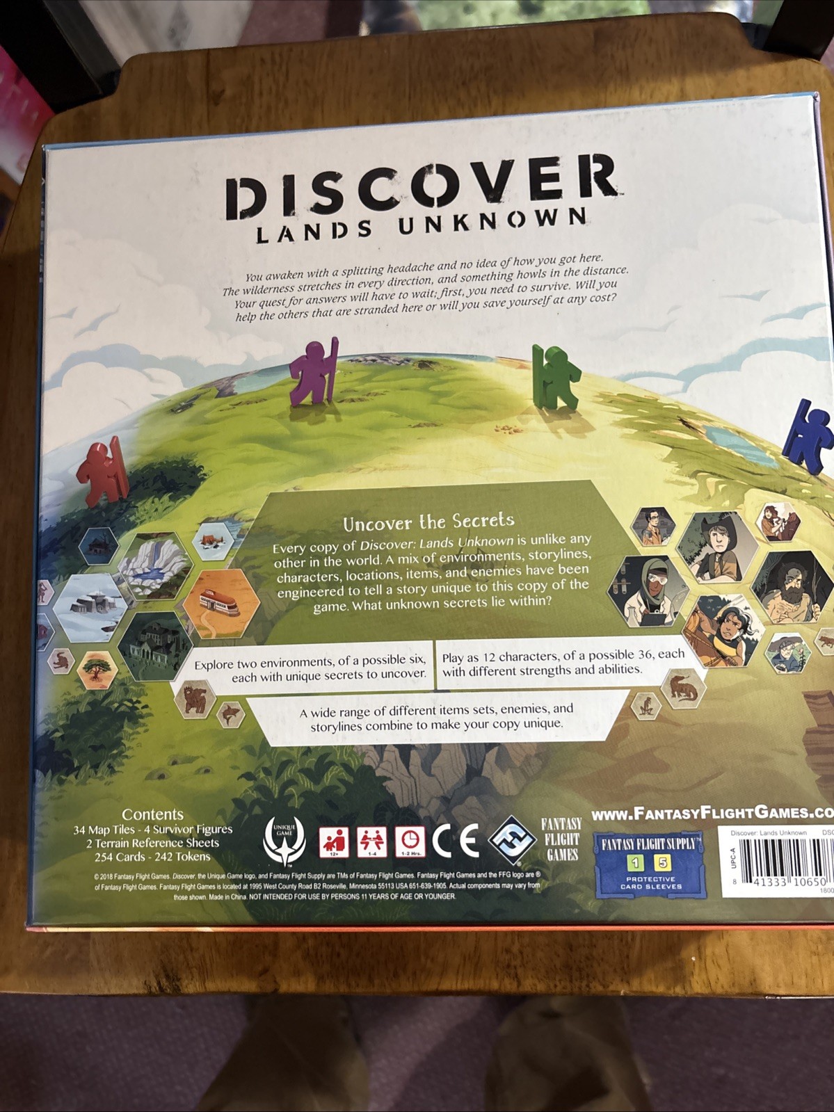 Discover Lands Unknown Board Game – Open Box But Never Played!