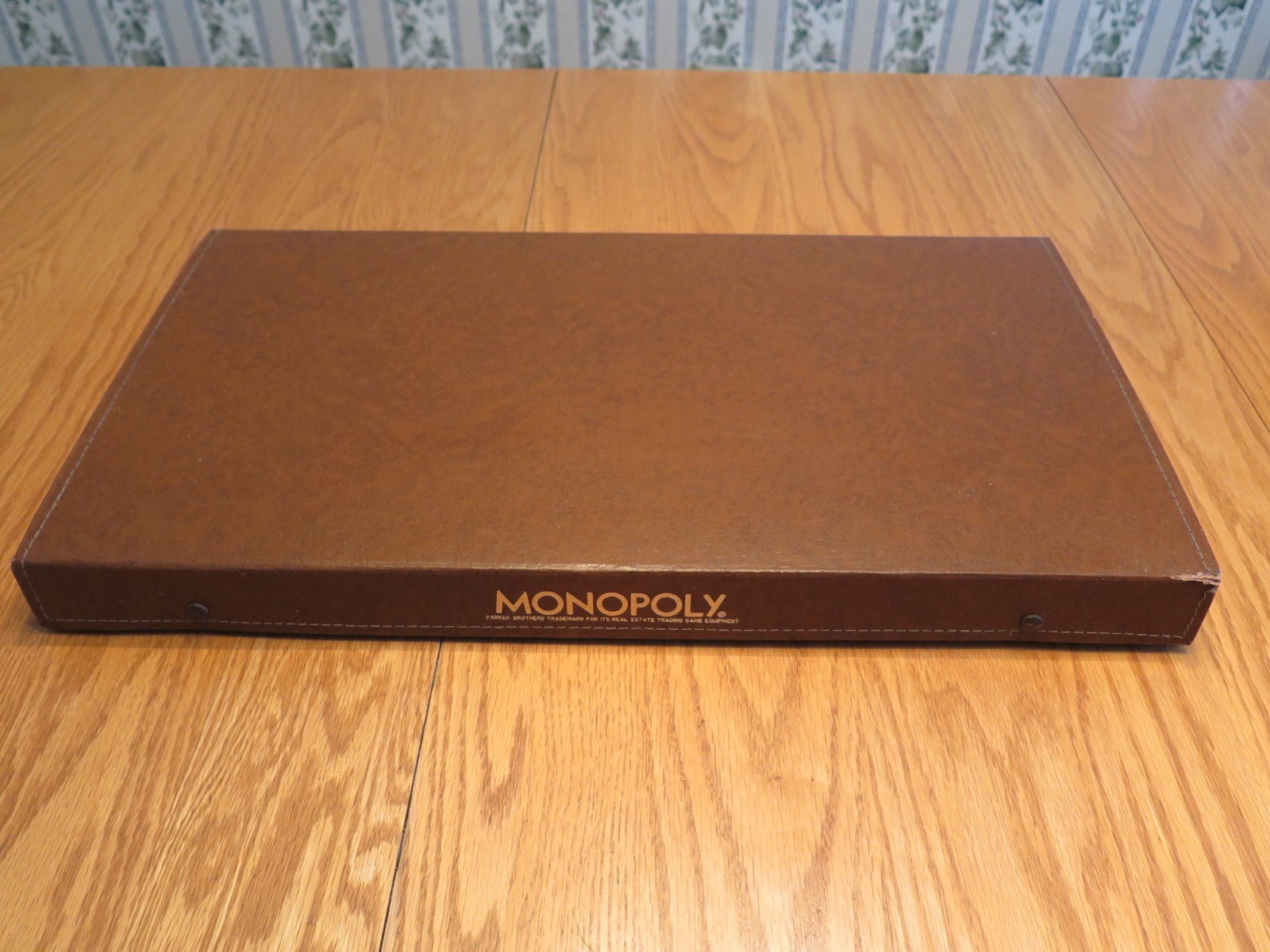 VINTAGE Monopoly Board Game 1974 Faux Leather Case Special Edition