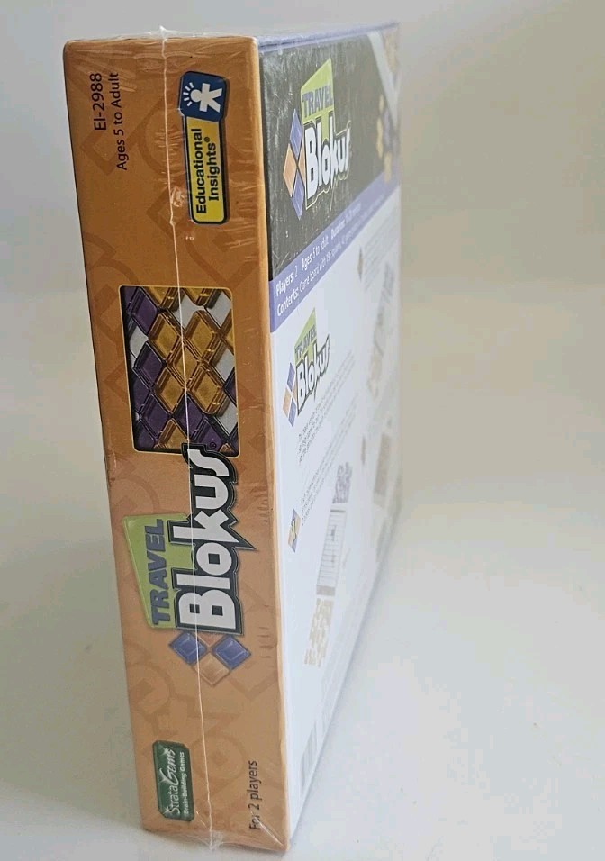Travel Blokus Strategy Game 2-Player Compact Edition New Factory Sealed Mattel