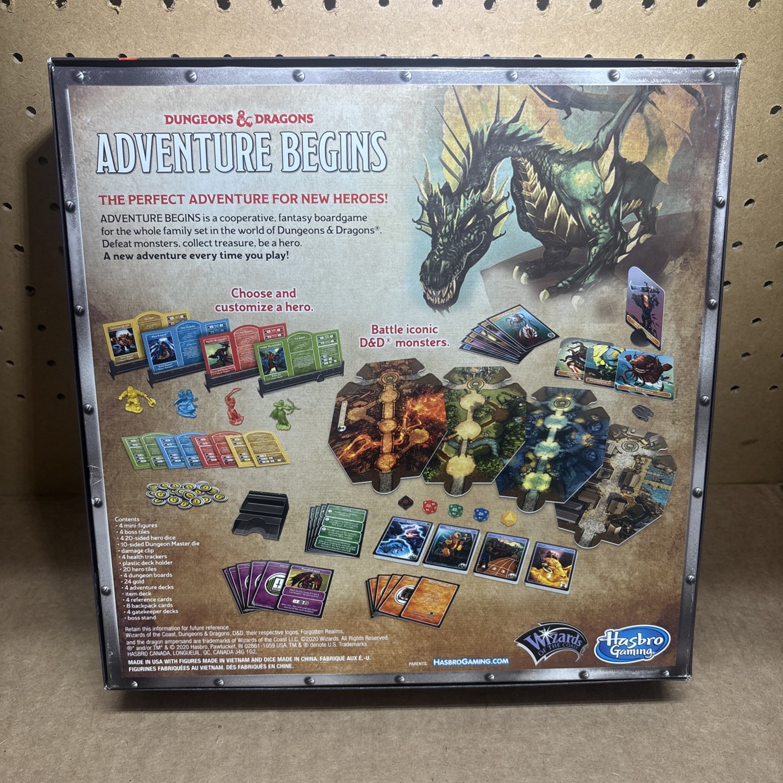 Dungeon & Dragon – Adventure Begins – Board Game – Complete – Some Unpunched