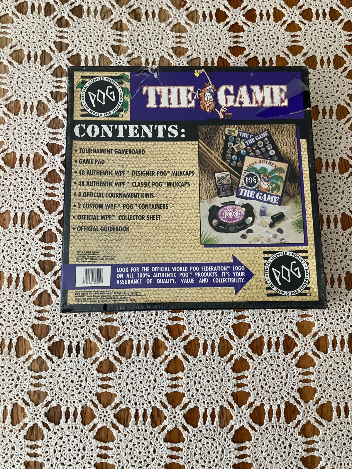 NOS Vintage 1994 MB World Pog Federation – Pog The Game 4501