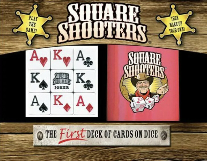 Square Shooters Deluxe – The First Deck of Cards on Dice Game by Heartland – NEW