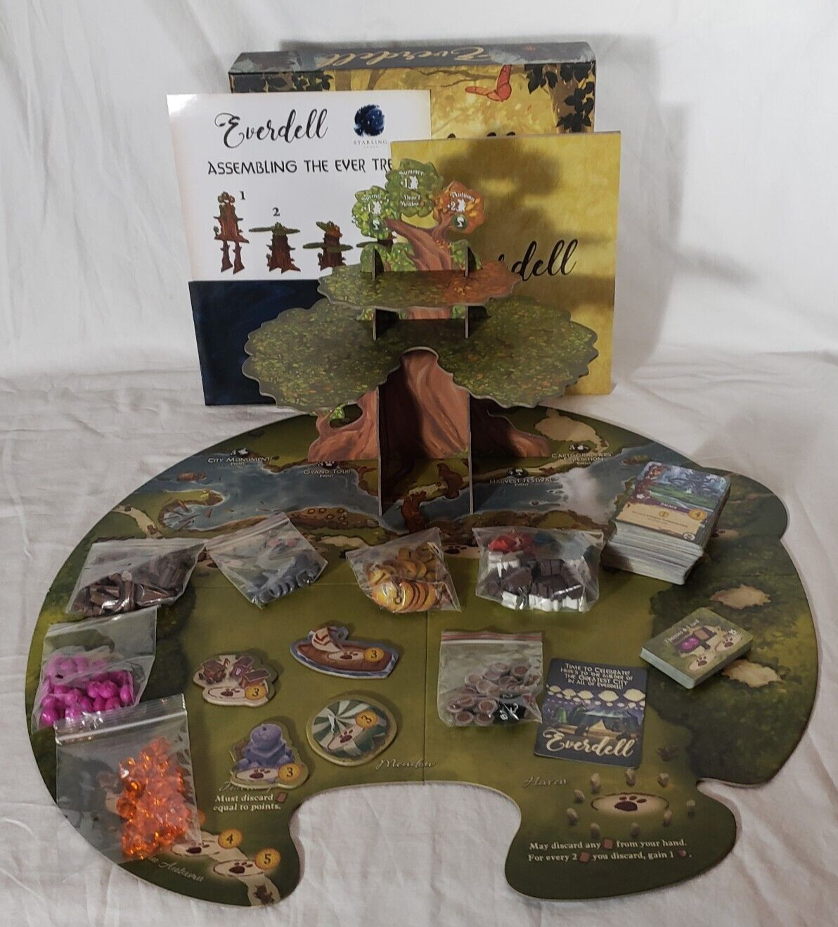 OPEN BOX NEVER PL AYED Spring 2019 2nd ed. Starling Games Everdell Game – 100%