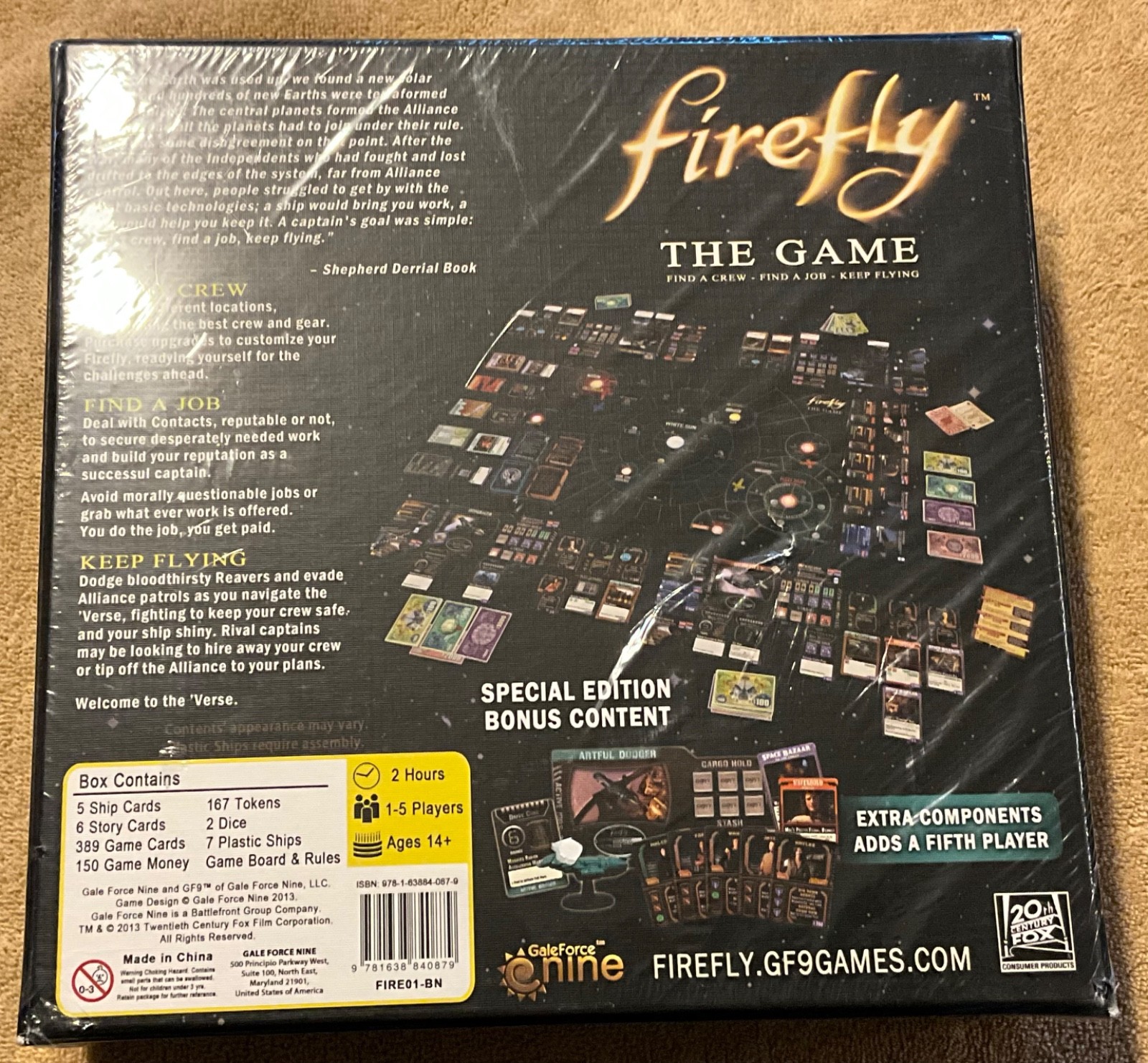 Firefly The Game Board Game Barnes & Noble Exclusive Gale Force Nine NEW SEALED
