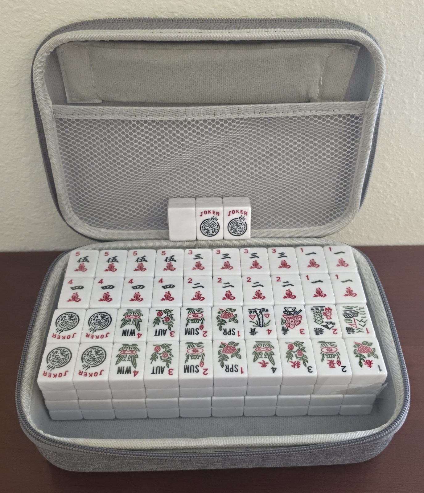 RARE Official BINOOD American Mahjong 166 SEALED Engraved Tiles + Hardshell Case