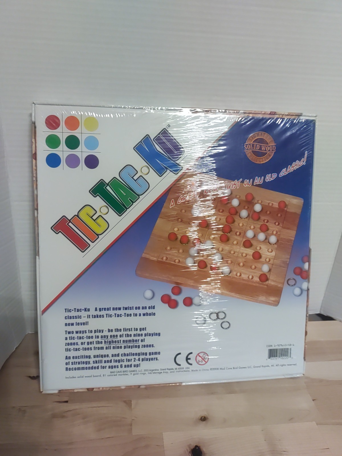 Tic Tac Ku Mad Cave Birds Games Mind Bending 2 To 4 Players New & Sealed, 2008