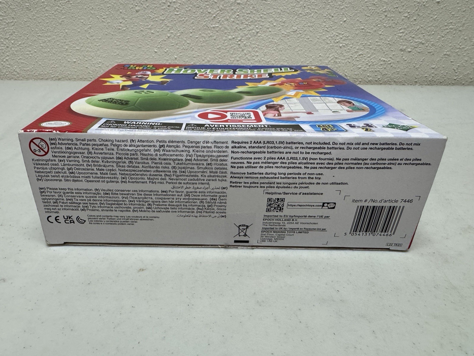 Epoch Games Super Mario Hover Shell Strike Tabletop or Floor Multiplayer Game