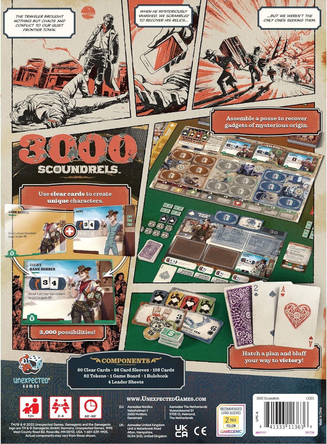 3,000 Scoundrels Board Game Unexpected Games – NIB – New Factory Sealed