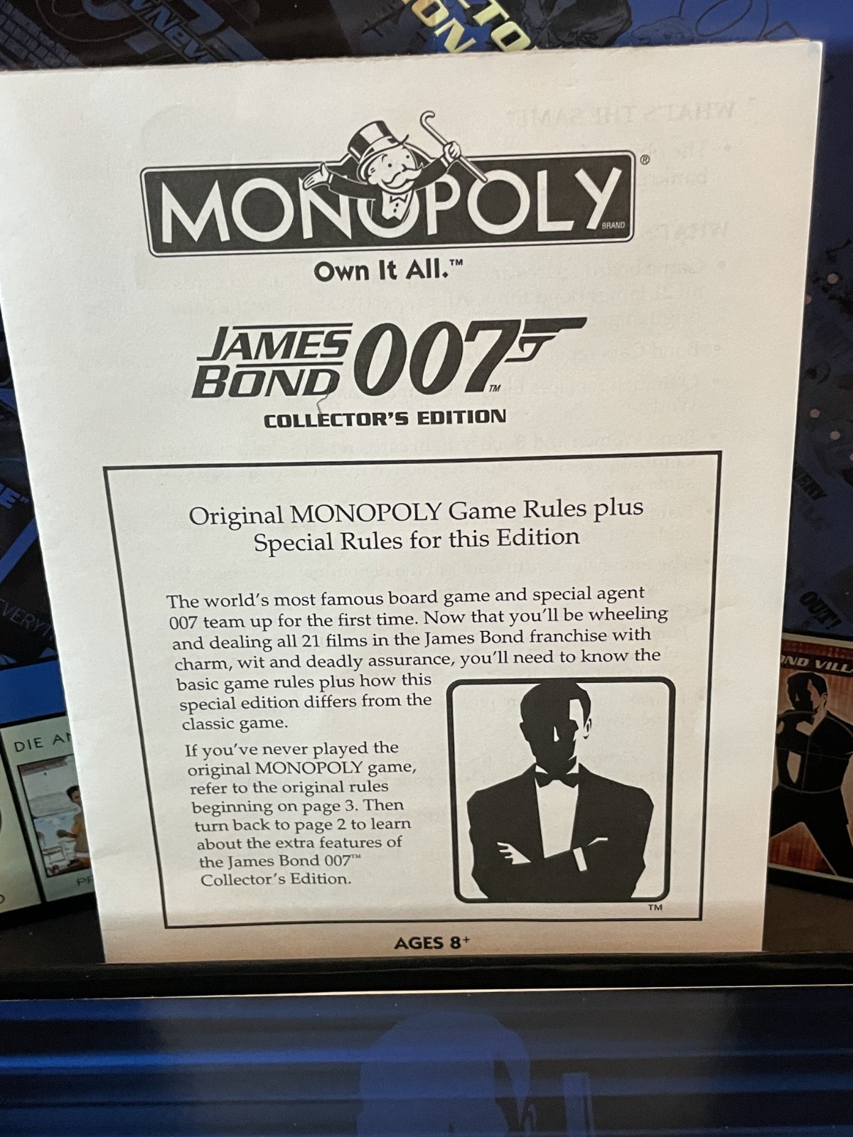 Monopoly James Bond 007 Collector’s Edition Board Game Hasbro 2006 – Complete