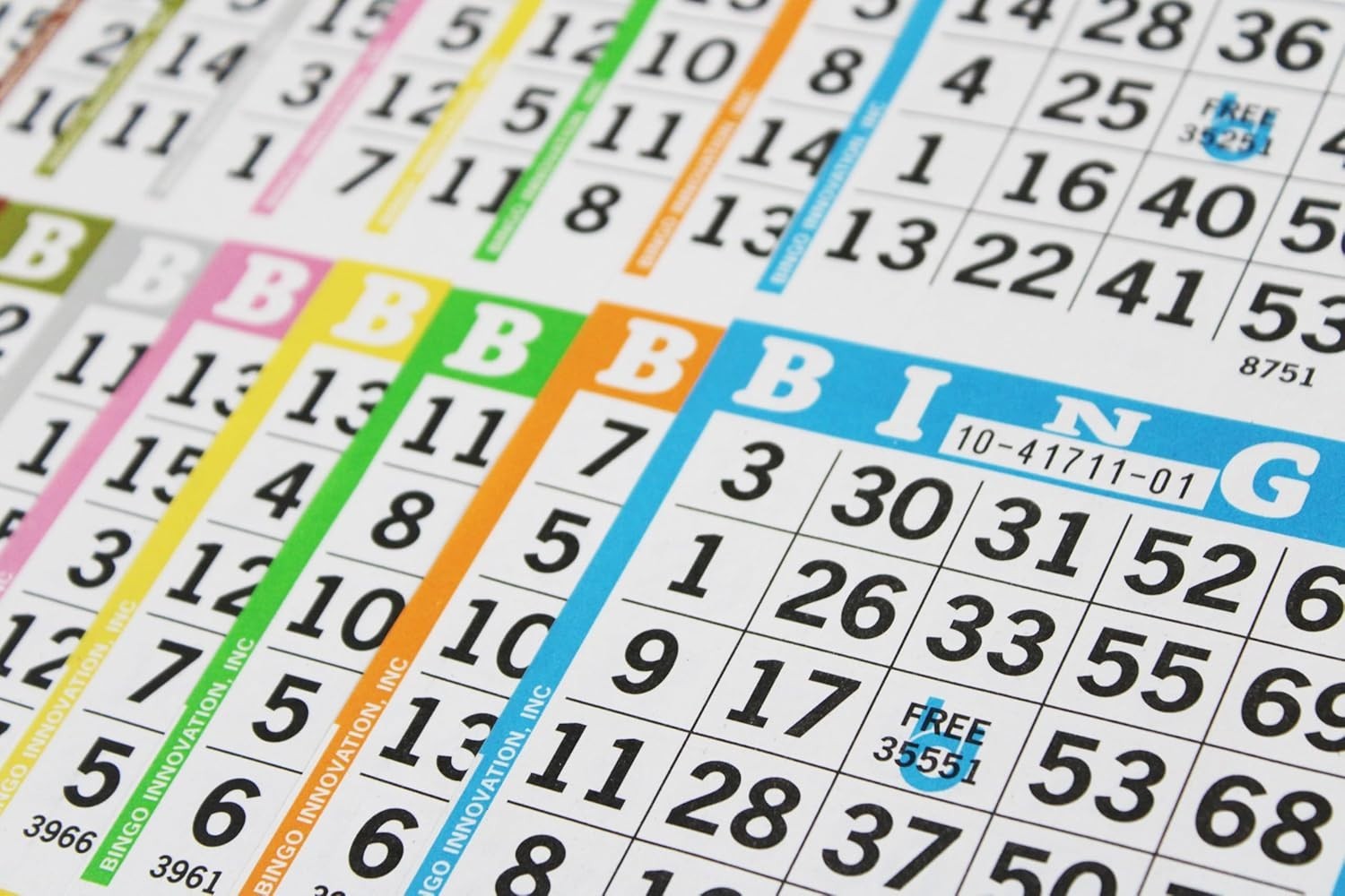 Bingo Books – 3 Faces, 10 Pages Each, 100 Disposable Game Books – Bold Dauber Sh