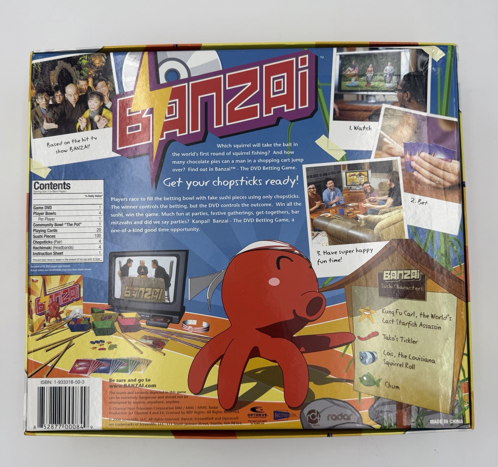 Banzai (Screenlife Presents) – The DVD Betting Game ~ Based on the hit TV Show
