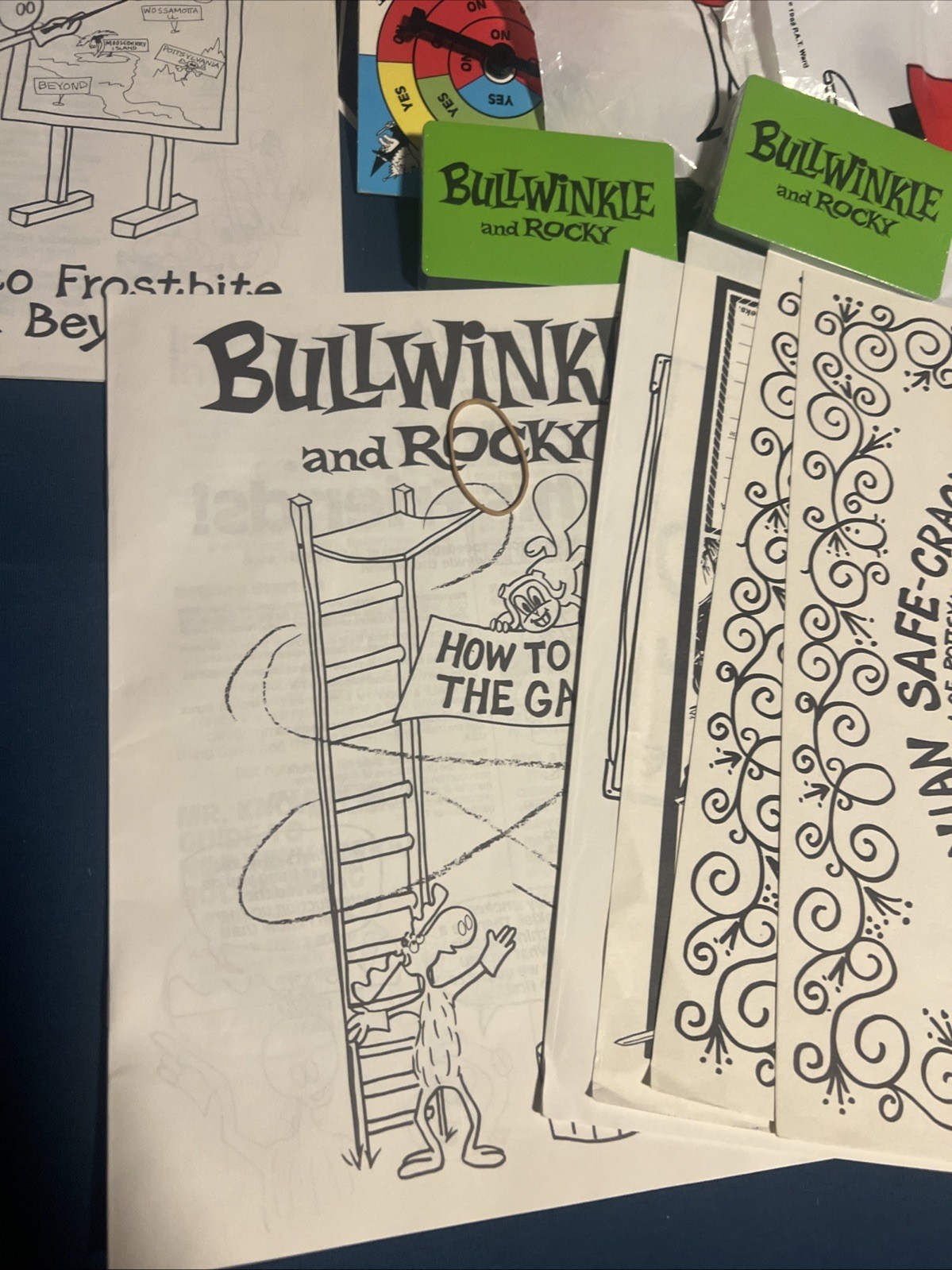 TSR Bullwinkle and Rocky Role Playing Party Game 1988 Complete Vintage