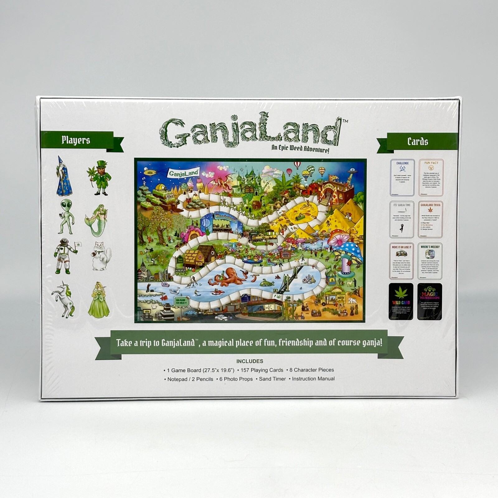 GanjaLand An Epic Weed Adventure Adult Board Game – New/ Sealed