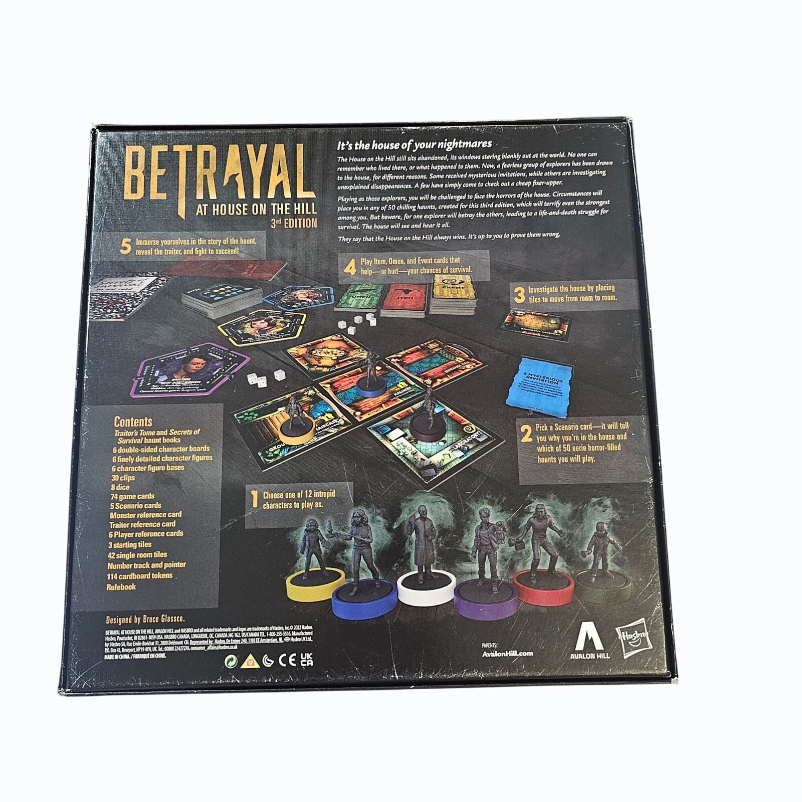 Betrayal at the House on the Hill Board Game Avalon Hill Edition 3