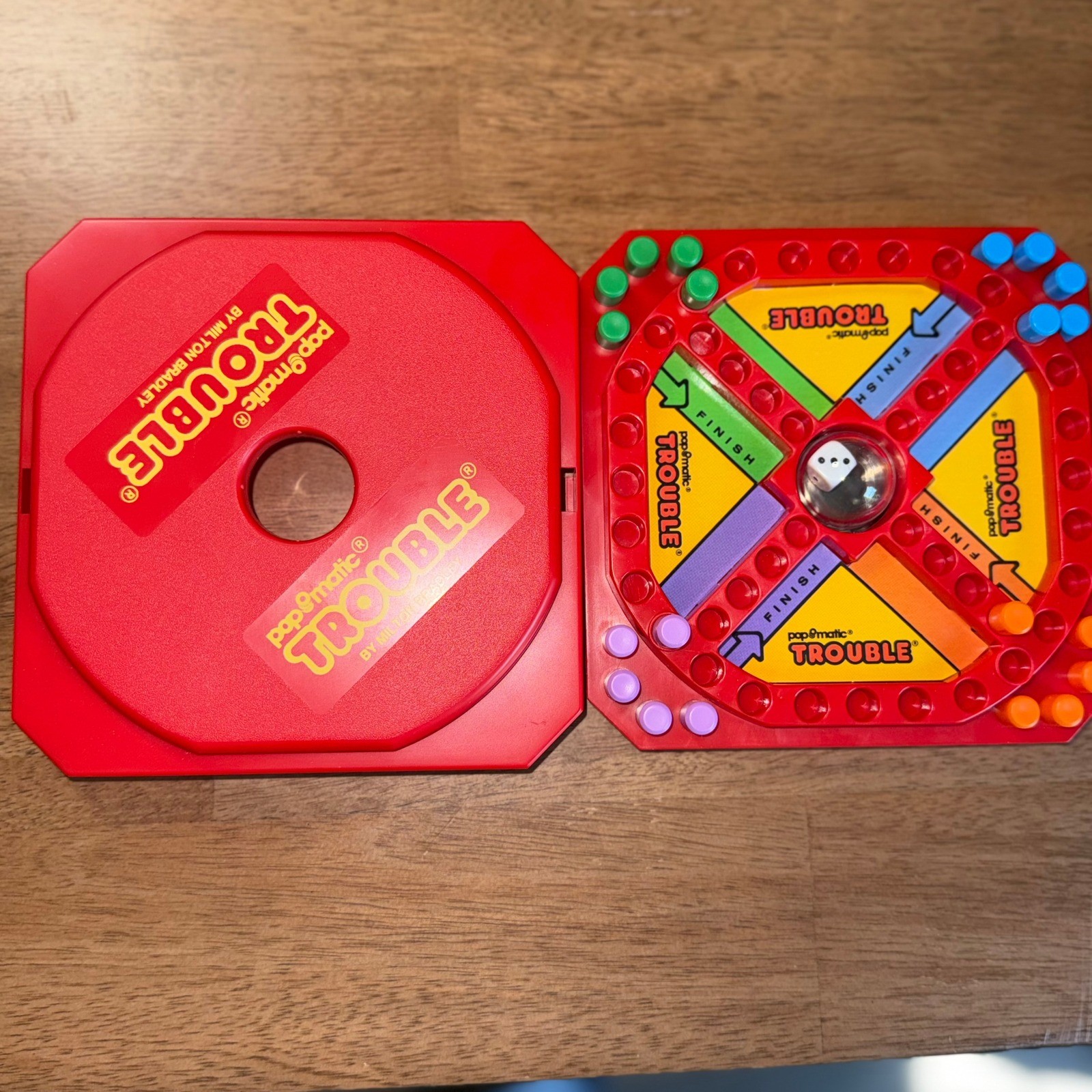 Vintage 1989 Milton Bradley Pop-O-Matic Trouble Travel Game 4704 Complete Boxed