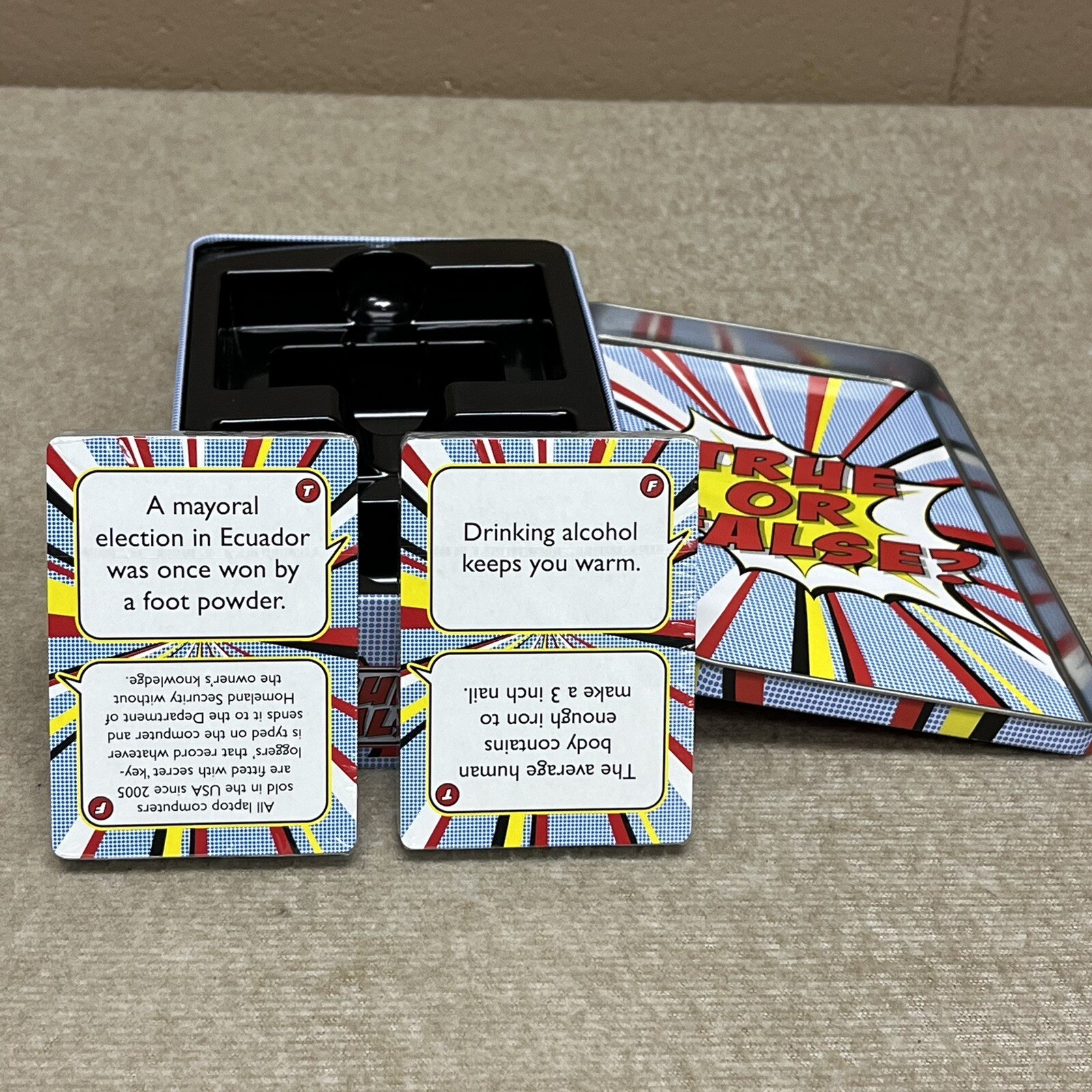 True or False Hilarious Trivia Game By Lagoon Group Imperfect Box Sealed Cards