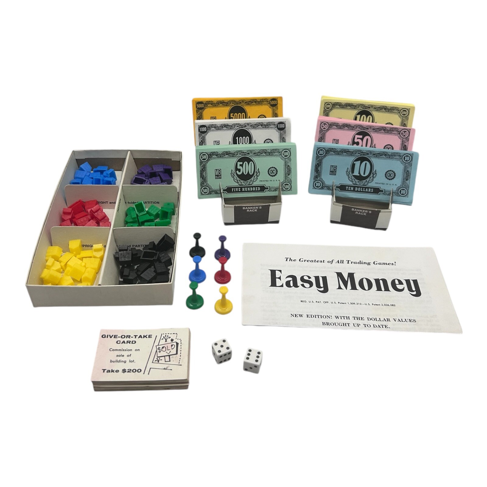 Vintage 1974 EASY MONEY Board Game Milton Bradley EUC COMPLETE