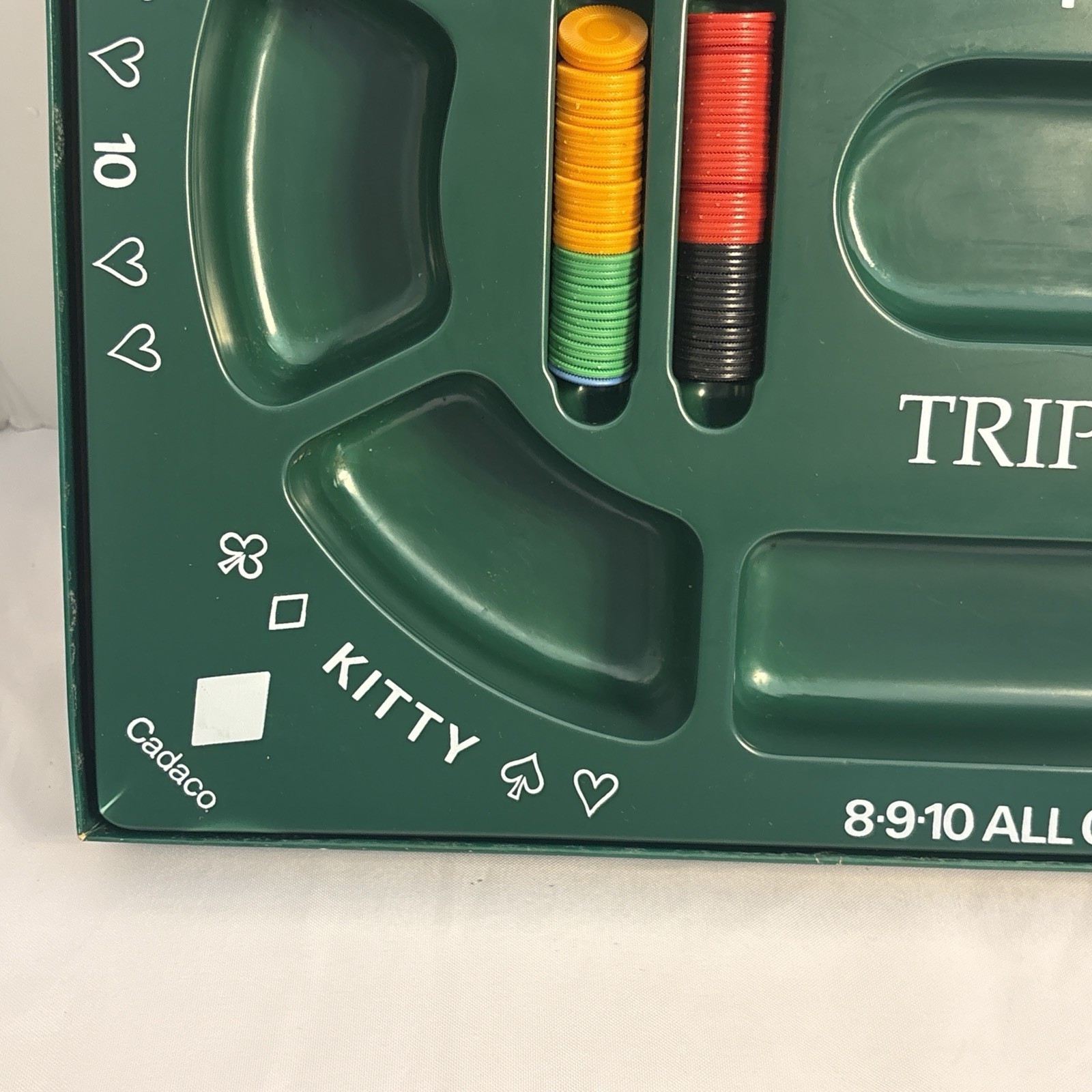 Tripoley 1968 Cadaco No. 300 Special Edition Substitute Chips READ Board Game