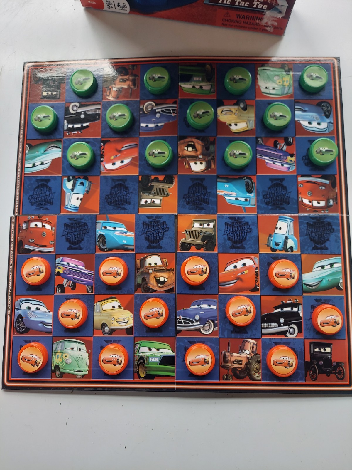 Disney Pixar Cars Checkers Tic Tac Toe Go Fish Crazy Eights Games Complete