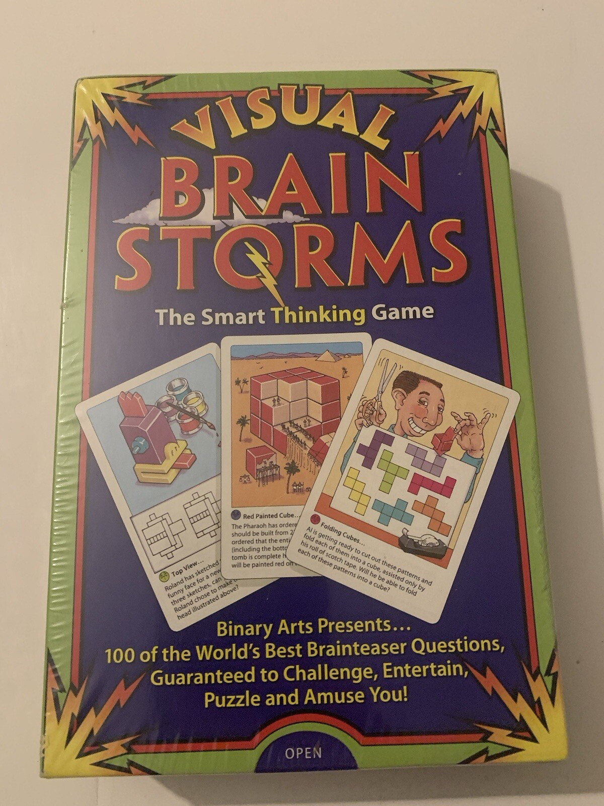 Binary Arts Visual Brain Storms The Smart Thinking Game Entertain 1995 New VTG