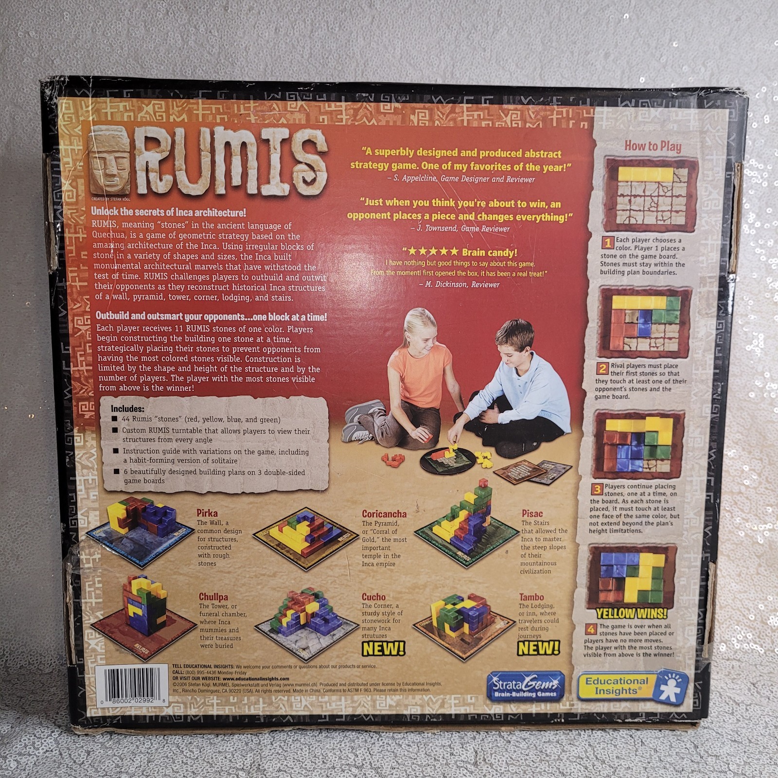 Rumis Board Game 3D Strategy Outbuild Outsmart COMPLETE Educational Insights