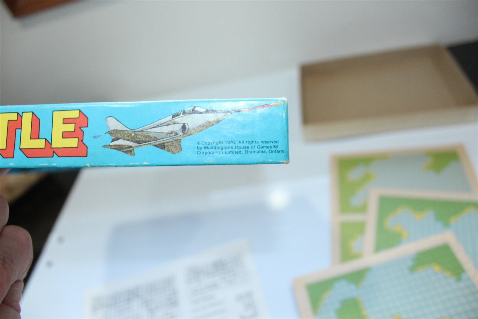 Vintage 1976 Battle Game In Original Box 2 Player Military Sea Land Air