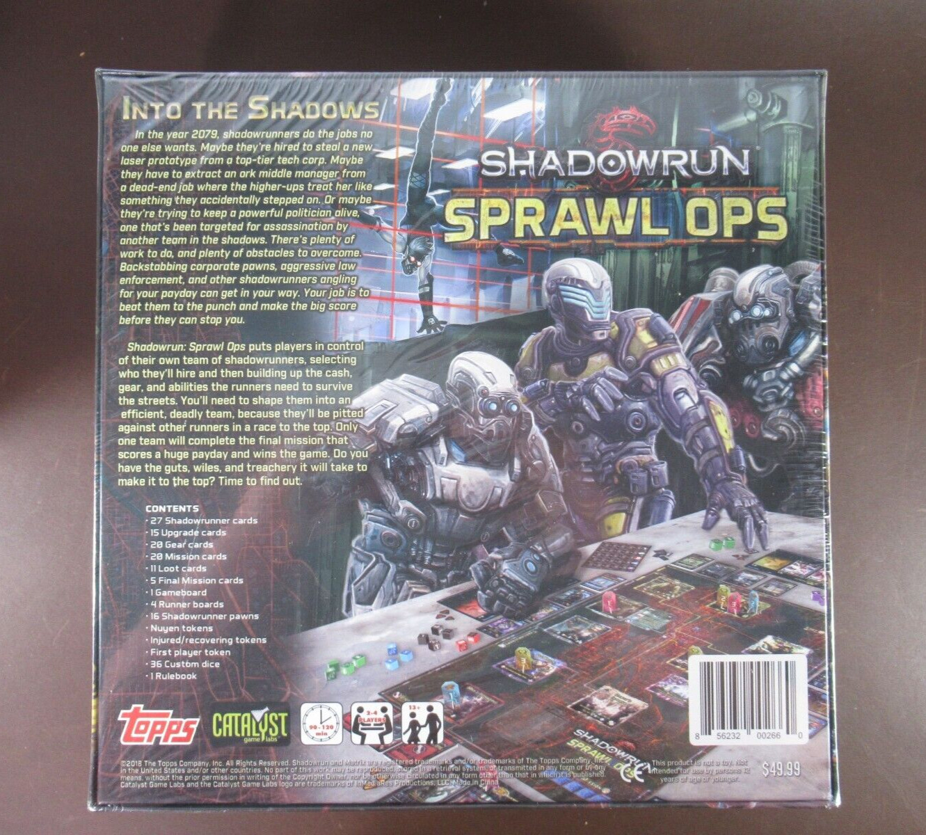 Catalyst Games Shadowrun Sprawl Ops Board Game and 5-6 Player Expansion (R GD)
