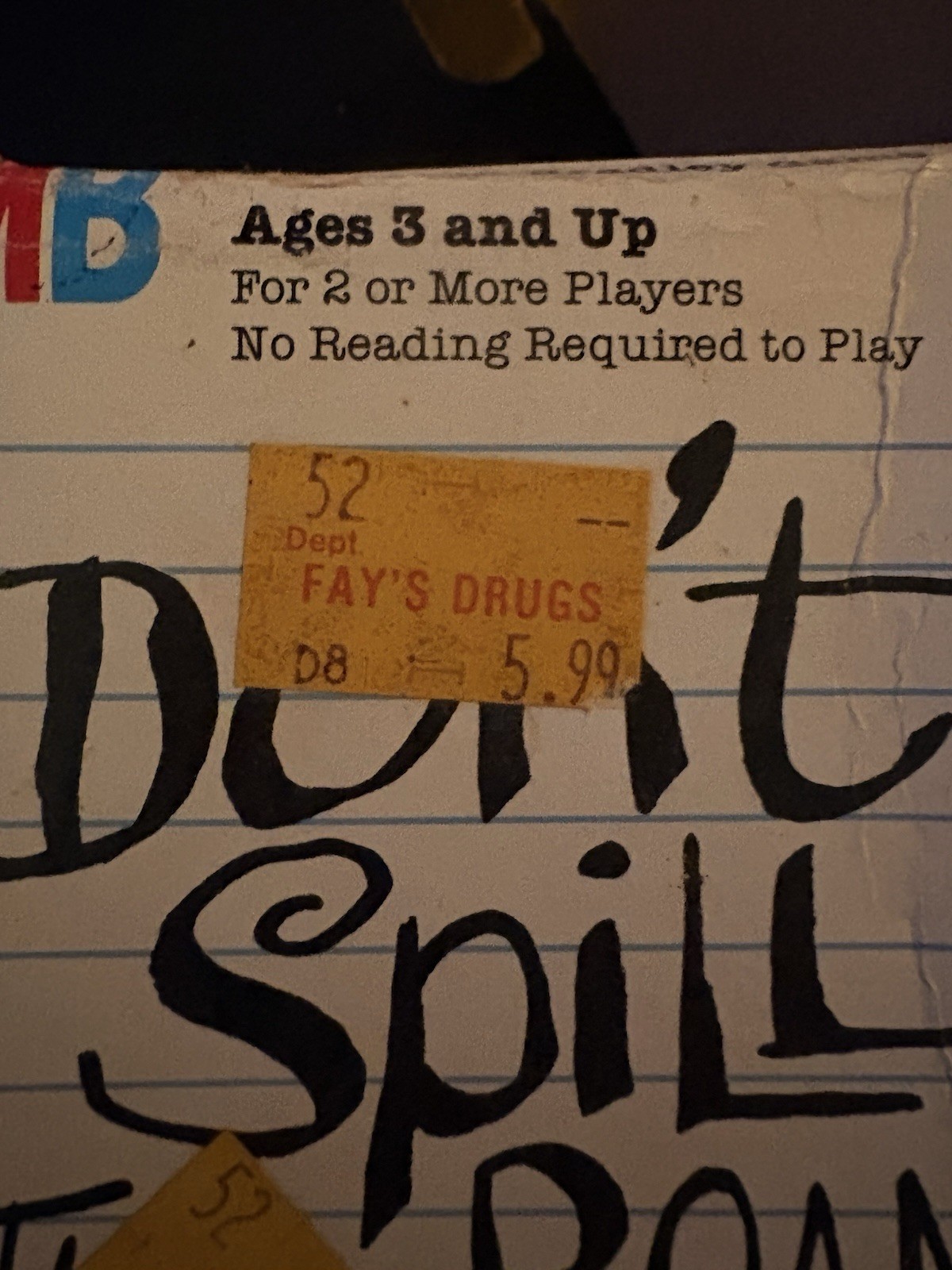 🔥Milton Bradley Don’t Spill The Beans Vintage 1986