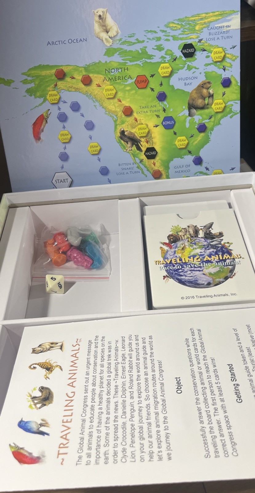 Traveling Animals Race To Save The Animals Board Game