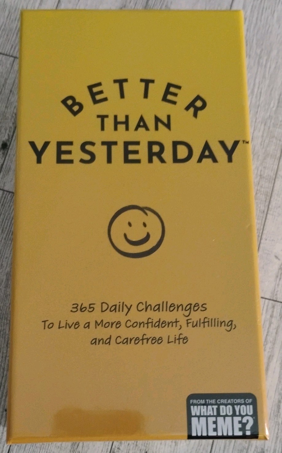 Better Than Yesterday 365 Daily Challenges Life Fullfilling Game NEW Sealed