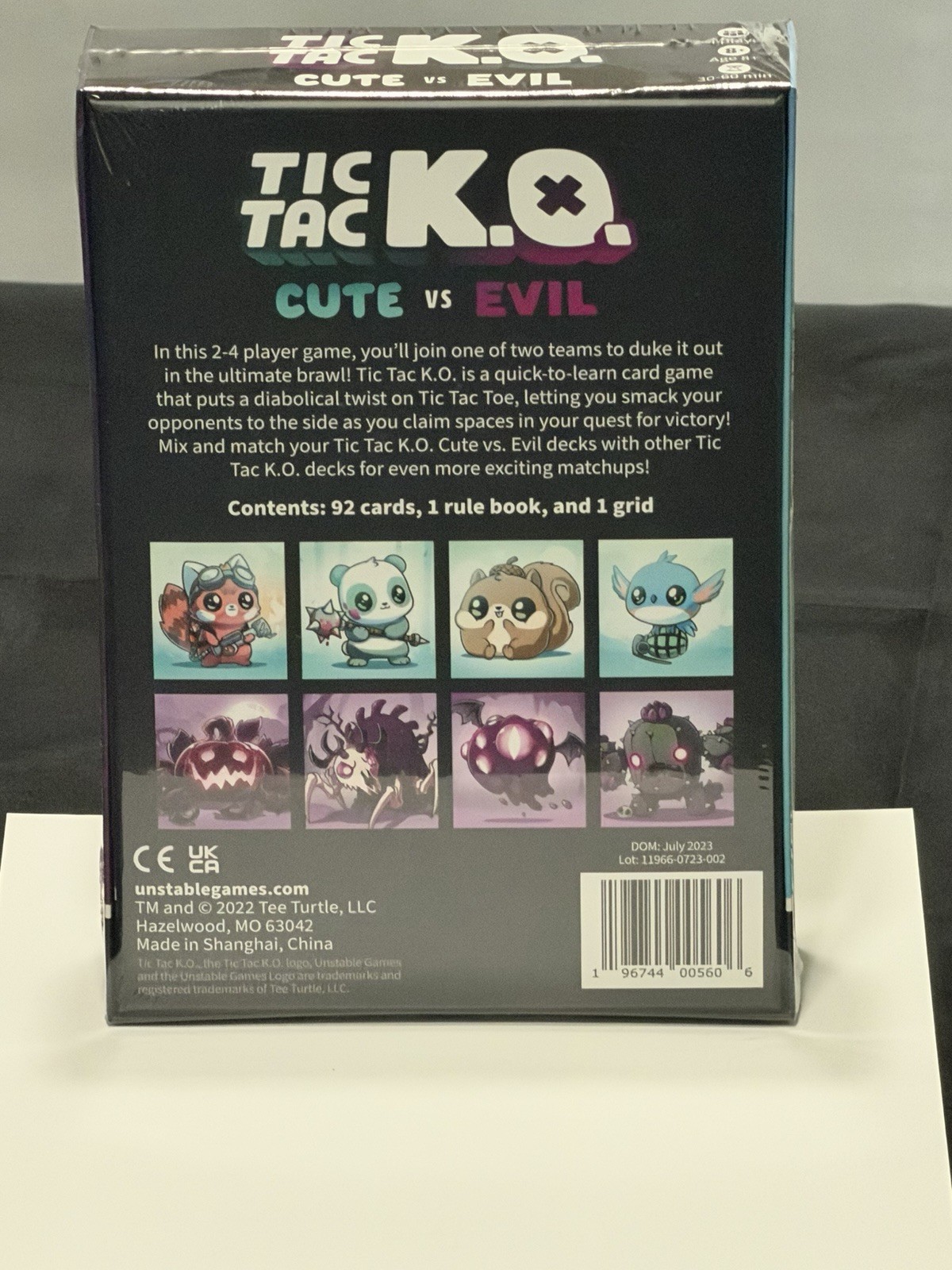 Tic Tac KO Cute vs Evil Card Game (New Sealed)