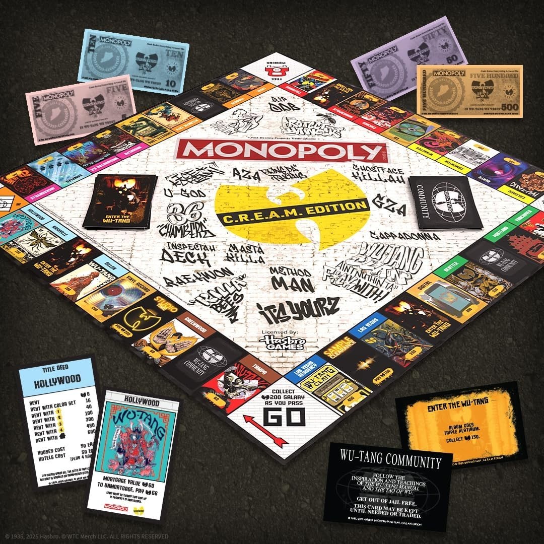 Monopoly: Wu-Tang Clan, Features Exclusive Tour Poster Art, Buy & Sell Legendary