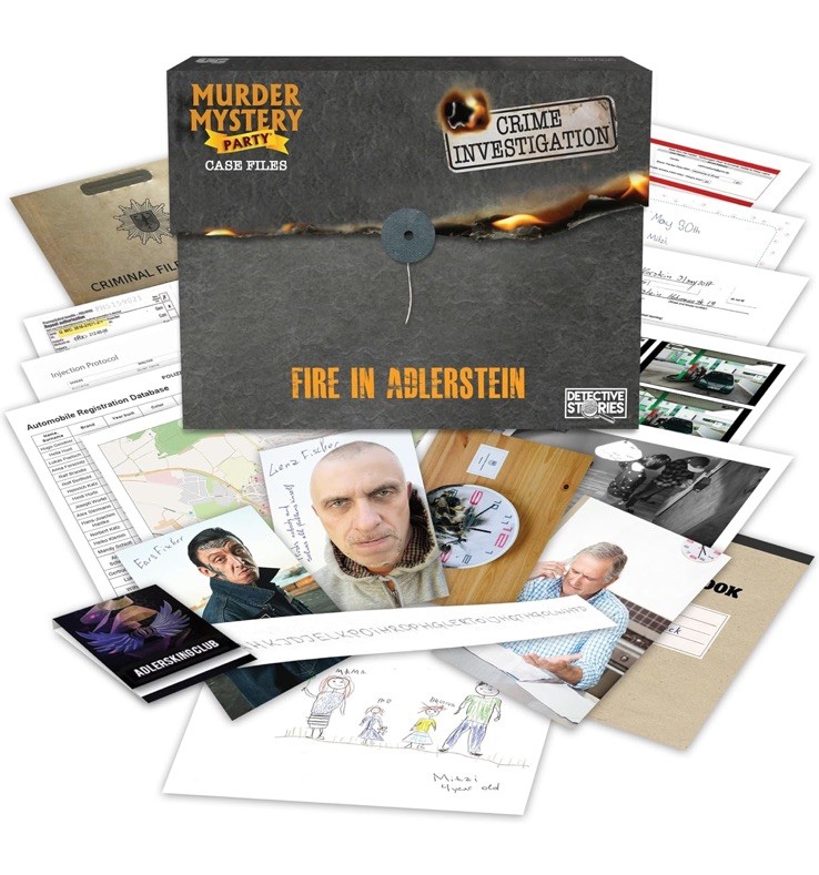 Murder Mystery Adult Party Game | Fire in Alderstein
