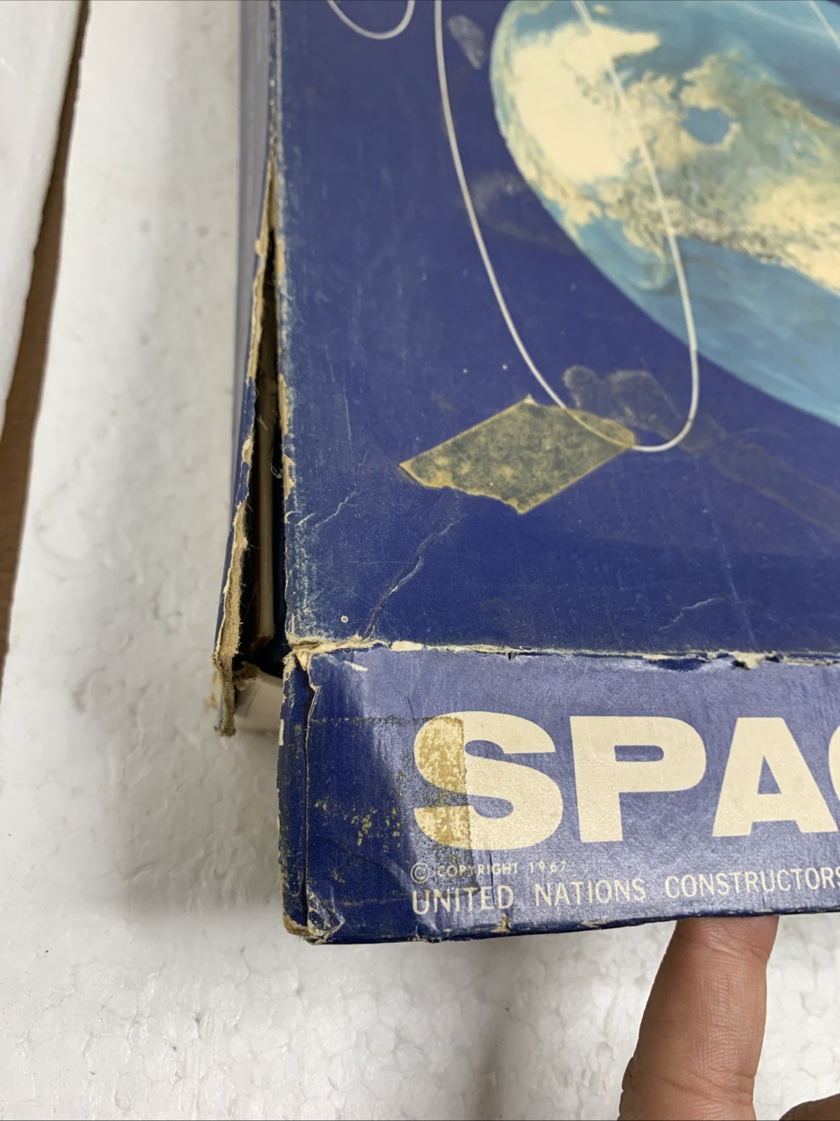 1967 Space Chase Board Game United Nations Constructors Inc. Made In USA
