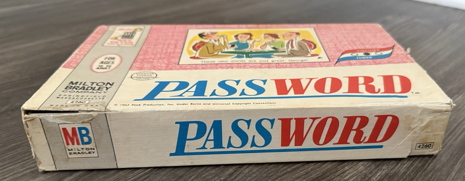 Vintage 1962 Password 12th Edition Board Game 4260 Milton Bradley Complete New