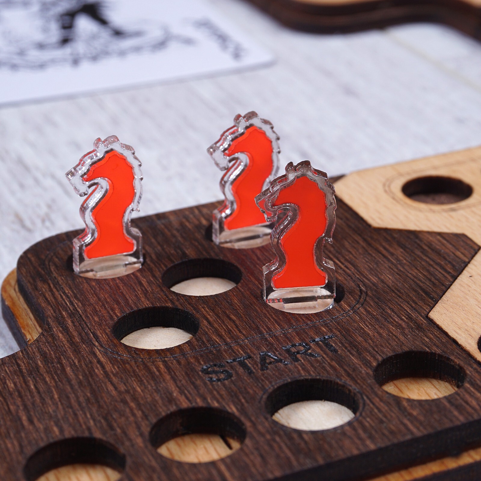 Pegs and Jokers Flex Board Game Set 2 to 8 Players Handcrafted Natural Wood
