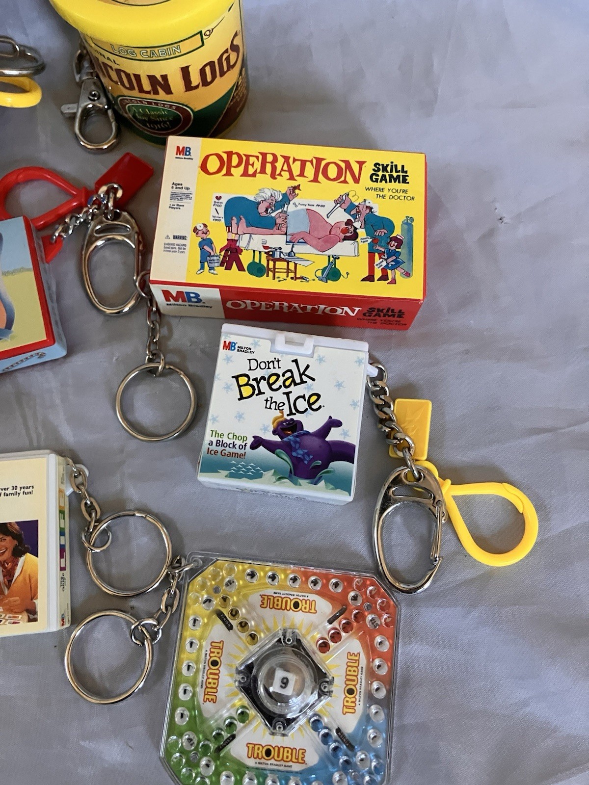 Vintage 1990’s – 2000’s MINI GAME KEYCHAIN LOT of 19 – Some Missing Pieces Y2K
