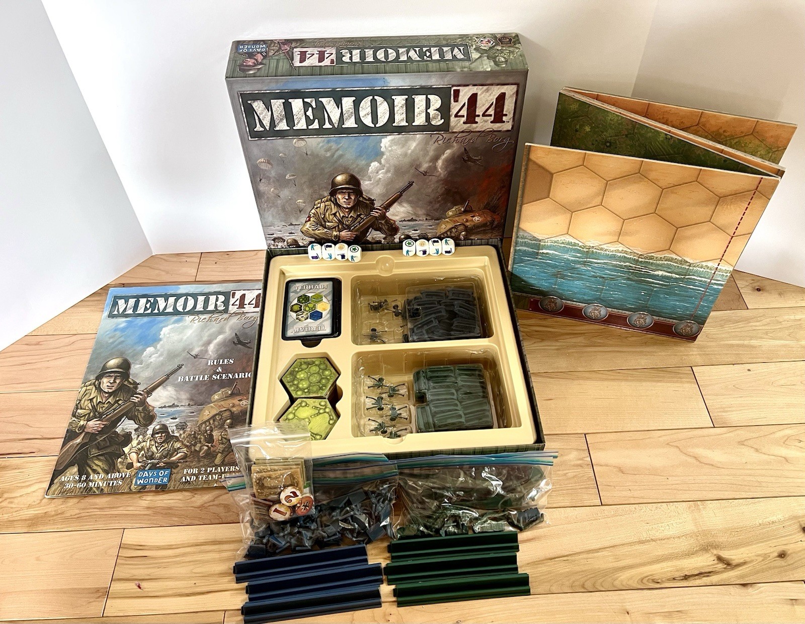 Memoir ’44 Days of Wonder Board Game Set Pre-owned – Incomplete READ