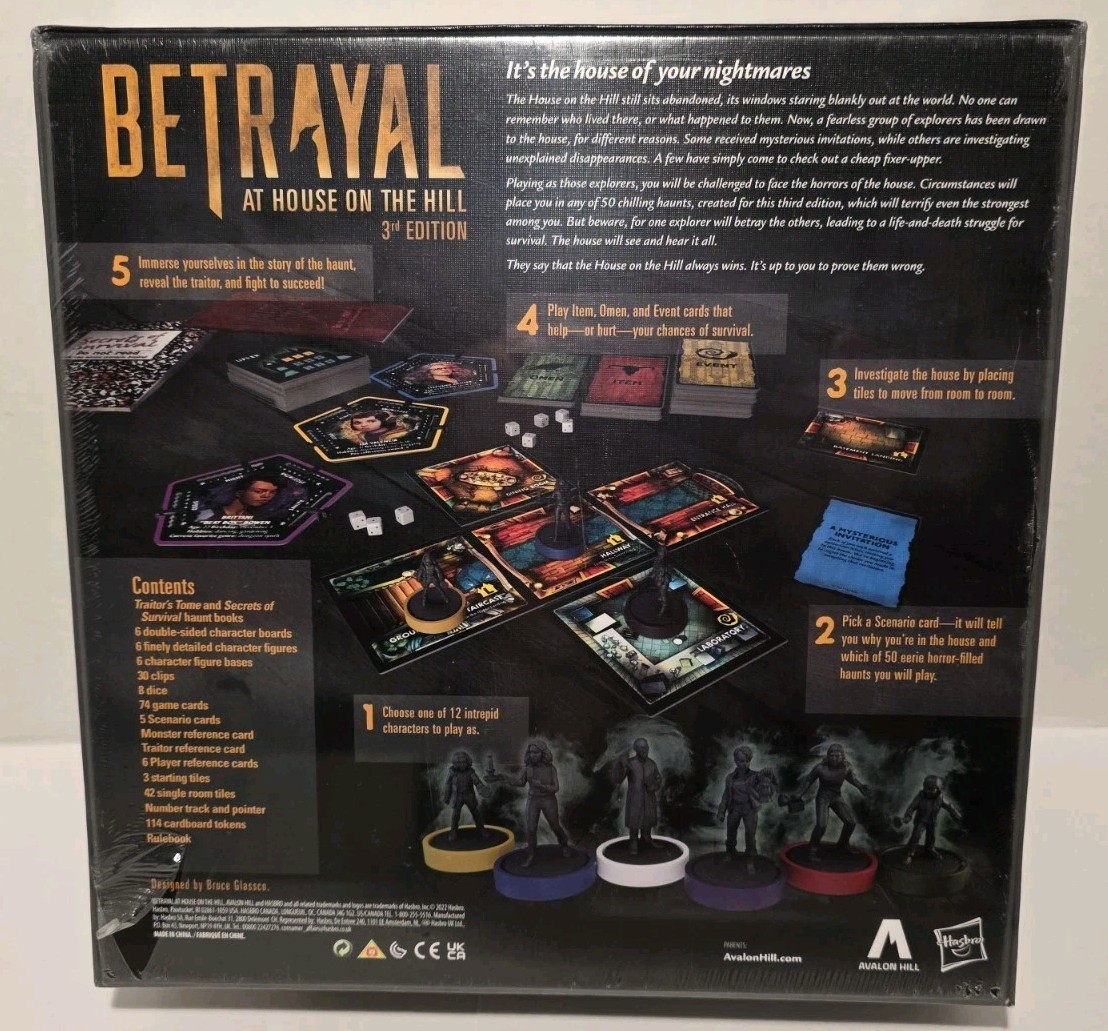 Hasbro HSBF4541 Betrayal At House On The Hill 3rd Edition Board Game