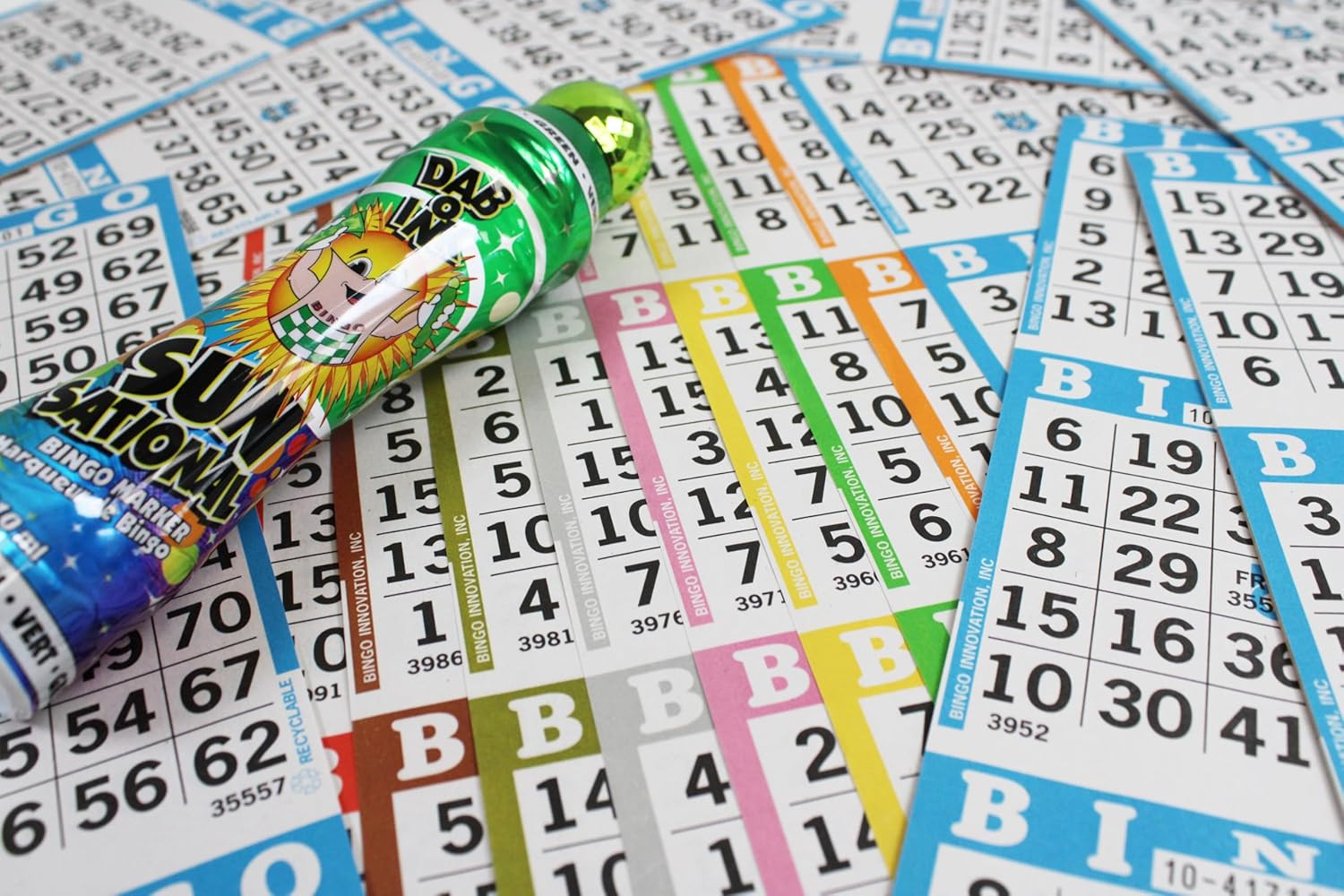Bingo Books – 3 Faces, 10 Pages Each, 100 Disposable Game Books – Bold Dauber Sh